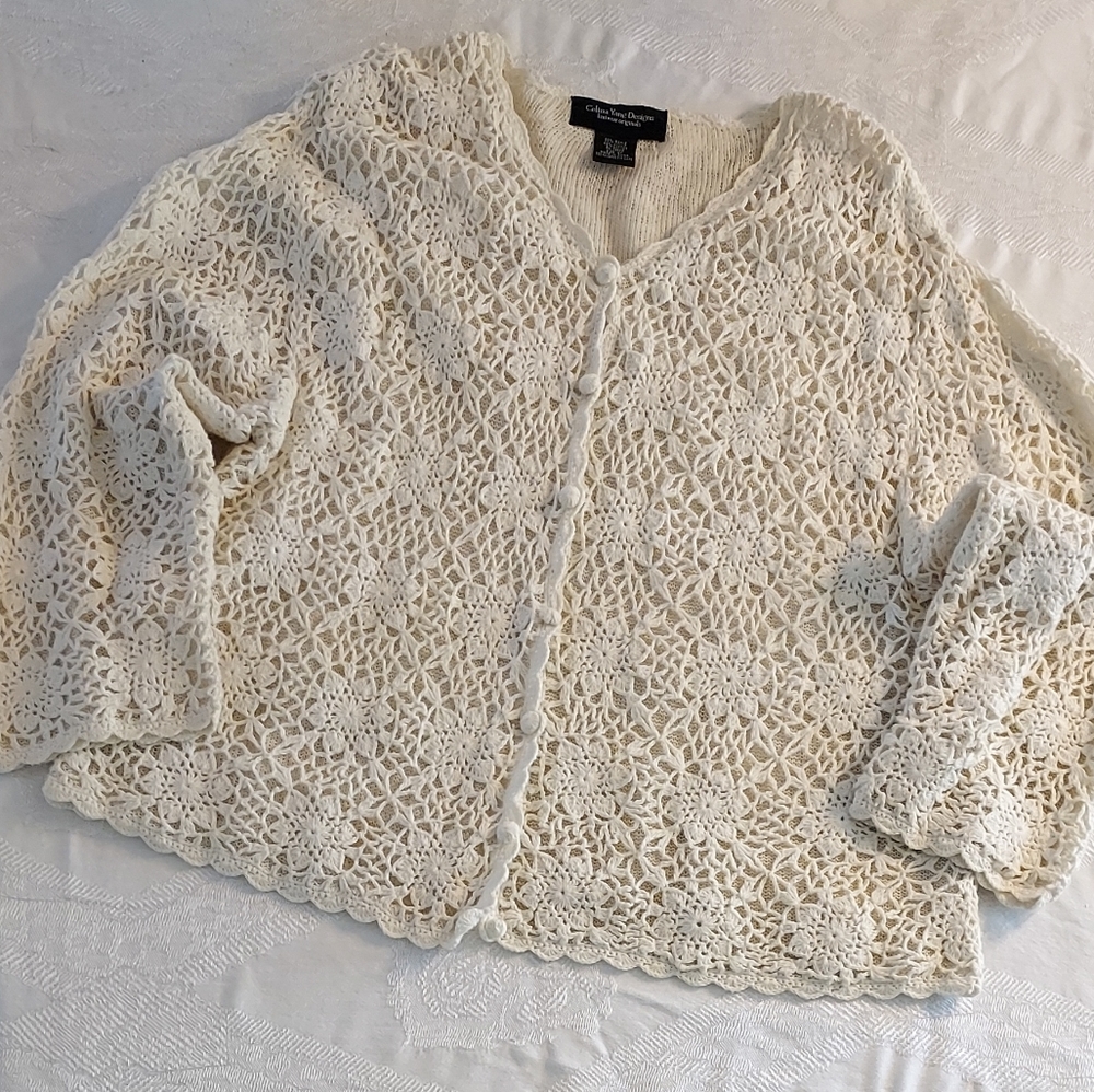 Elegant Cream Lace Women's Top